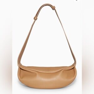 NWT COS leather crossbody bag beige